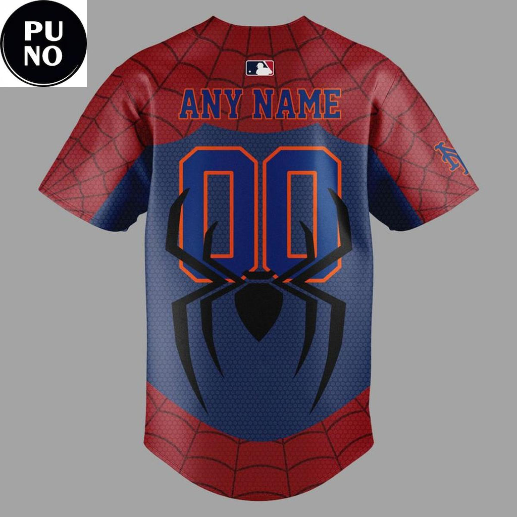 New York Mets x Spider-Man Brand New Day 2026 Personalized Baseball Jersey
