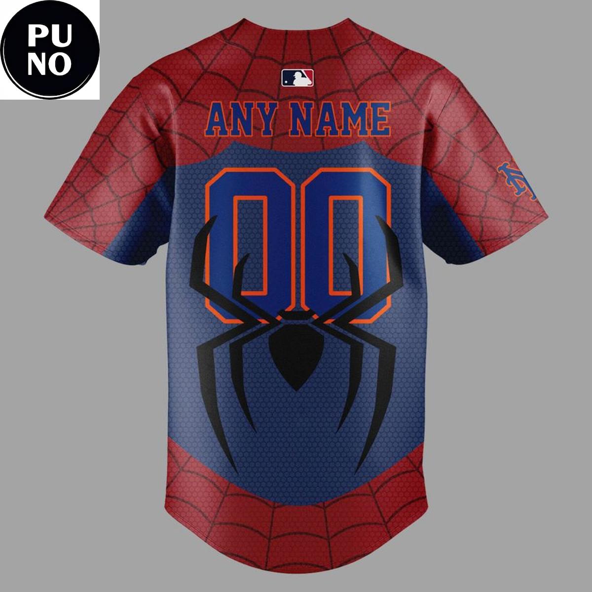 New York Mets x Spider-Man Brand New Day 2026 Personalized Baseball Jersey