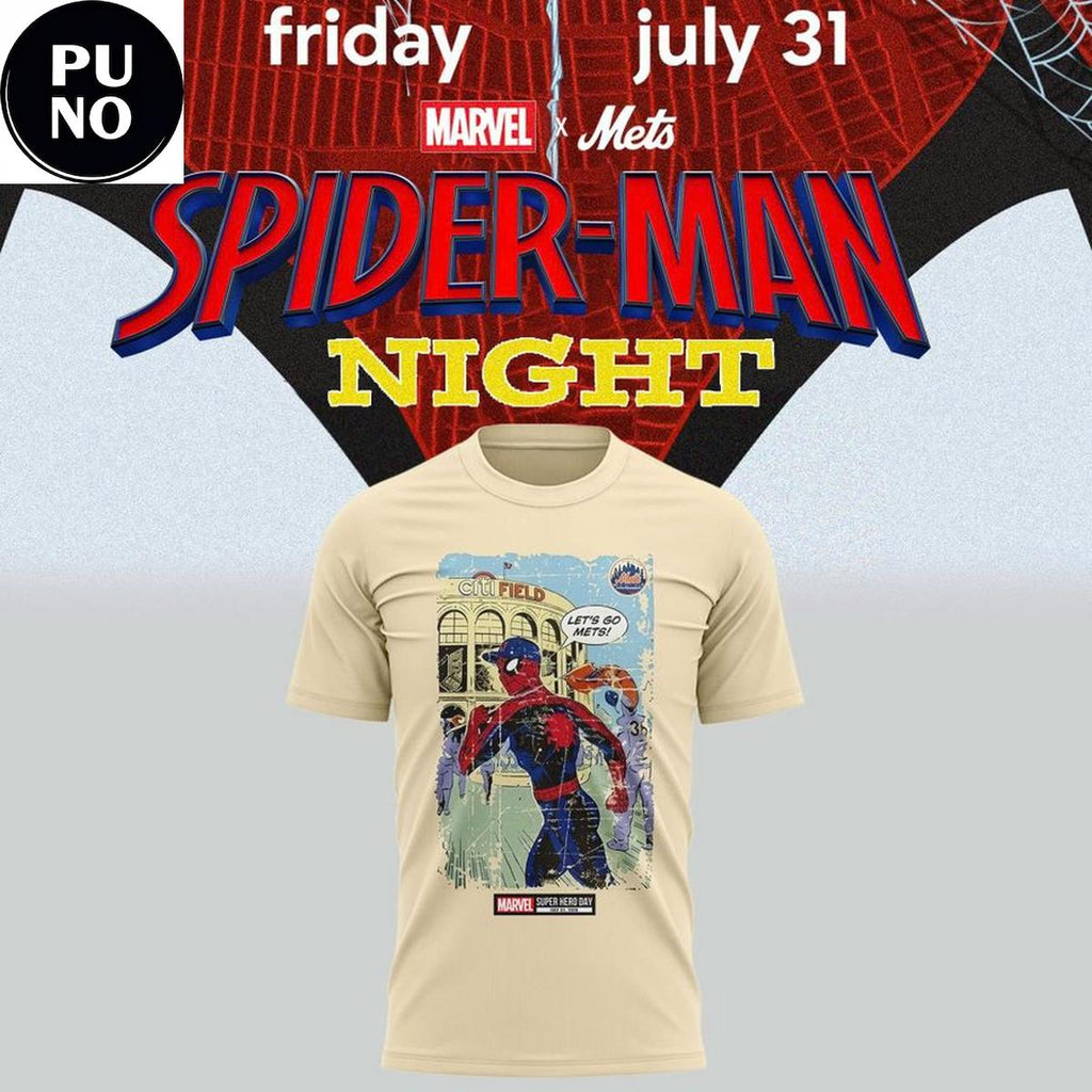 New York Mets x Spider Man Night 2026 T-Shirt