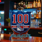 New York Rangers 100th Anniversary Whiskey Bottle 2026