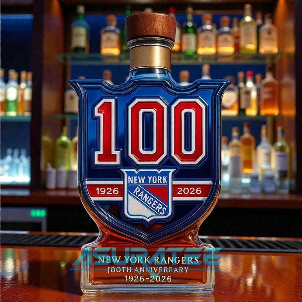 New York Rangers 100th Anniversary Whiskey Bottle 2026