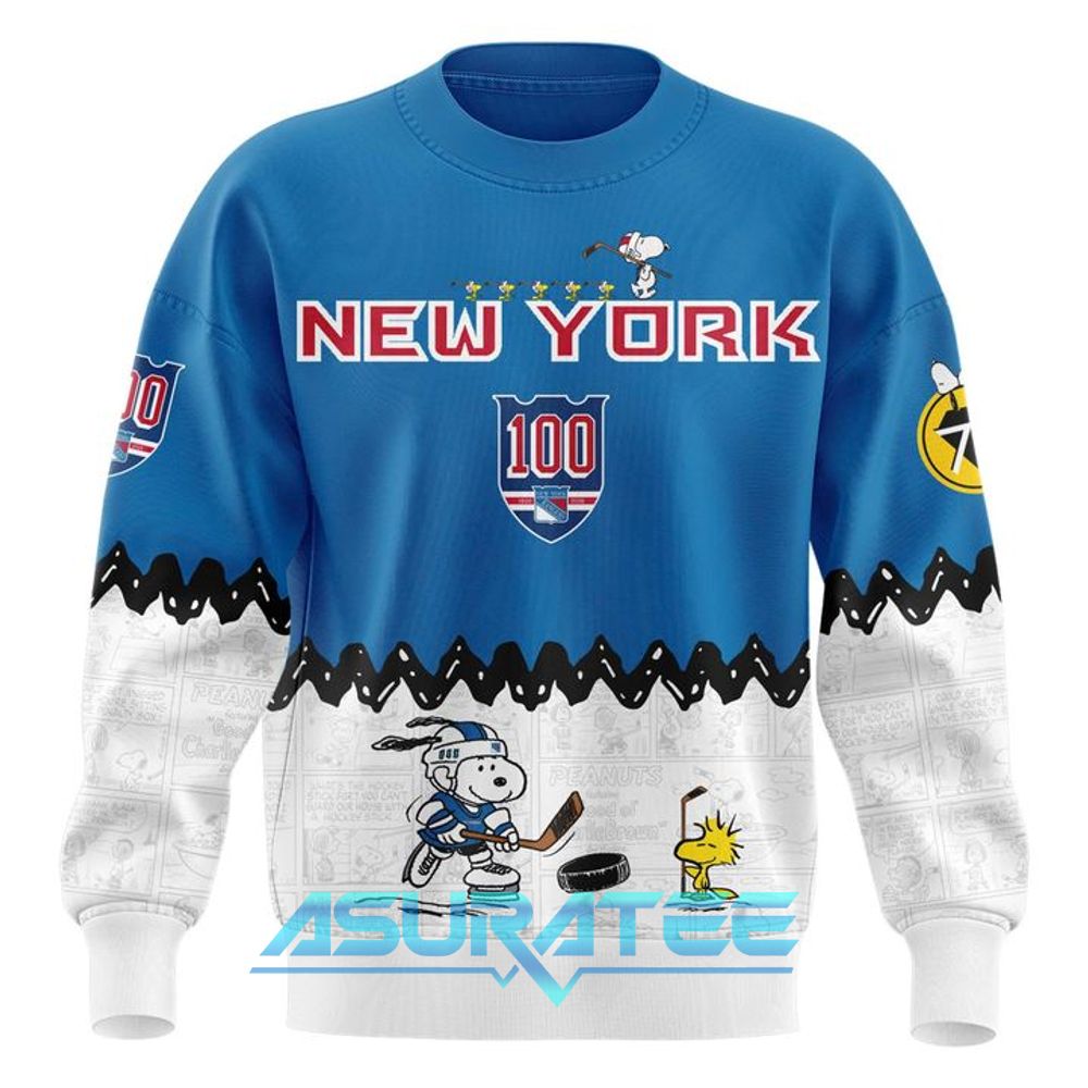 New York Rangers ”Peanuts Night” 2026 Snoopy Special Sweatshirt