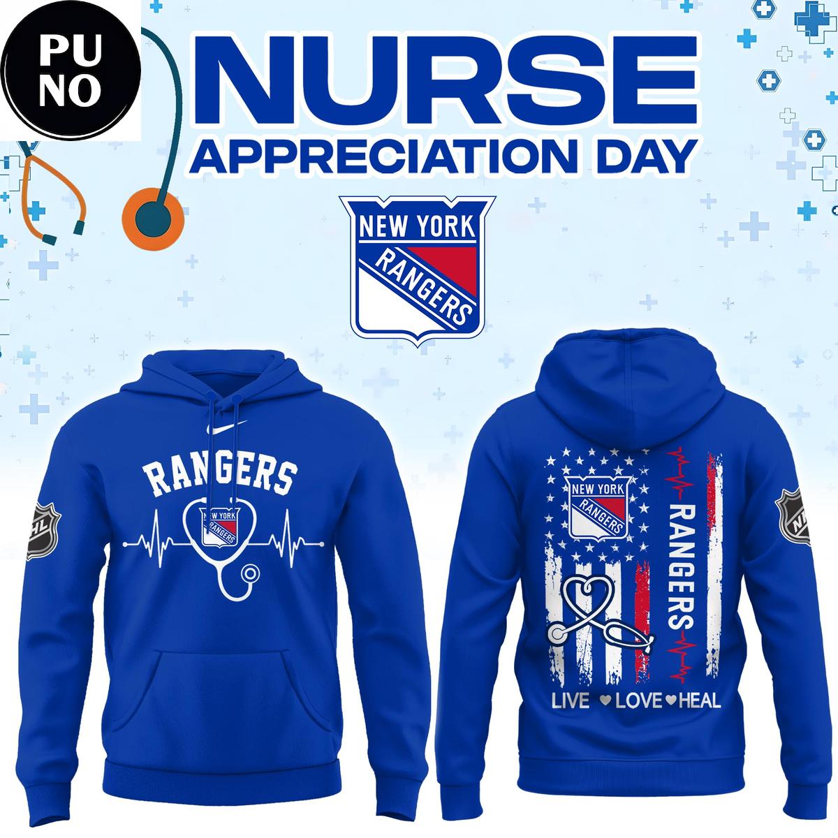 New York Rangers x Nurse Appreciation Day 2026 Hoodie T-Shirt