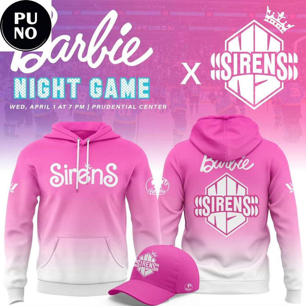 New York Sirens x Babie Night 2026 Pink Hoodie T-Shirt