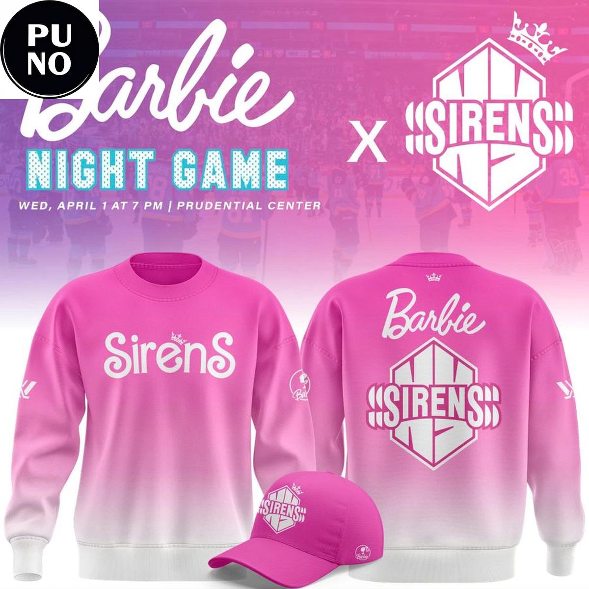New York Sirens x Babie Night 2026 Pink Hoodie T-Shirt