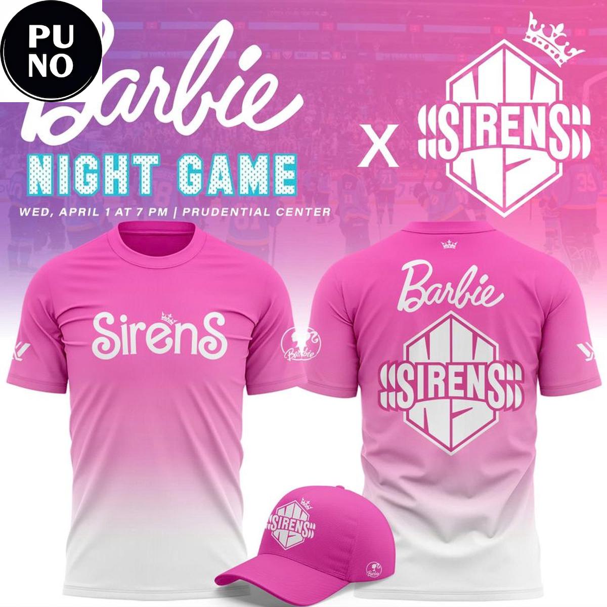 New York Sirens x Babie Night 2026 Pink Hoodie T-Shirt