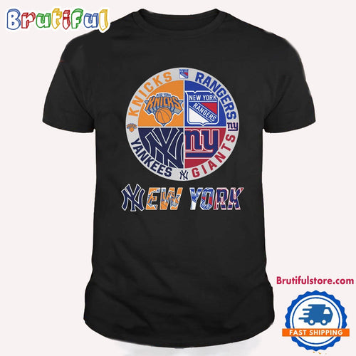 New York Sport Team Logo Design T Shirt