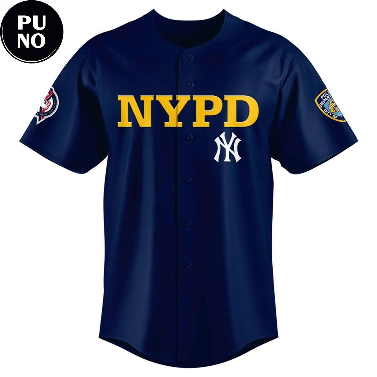 New York Yankees 2026 25th Anniversary 9/11 Never Forget Baseball Jersey