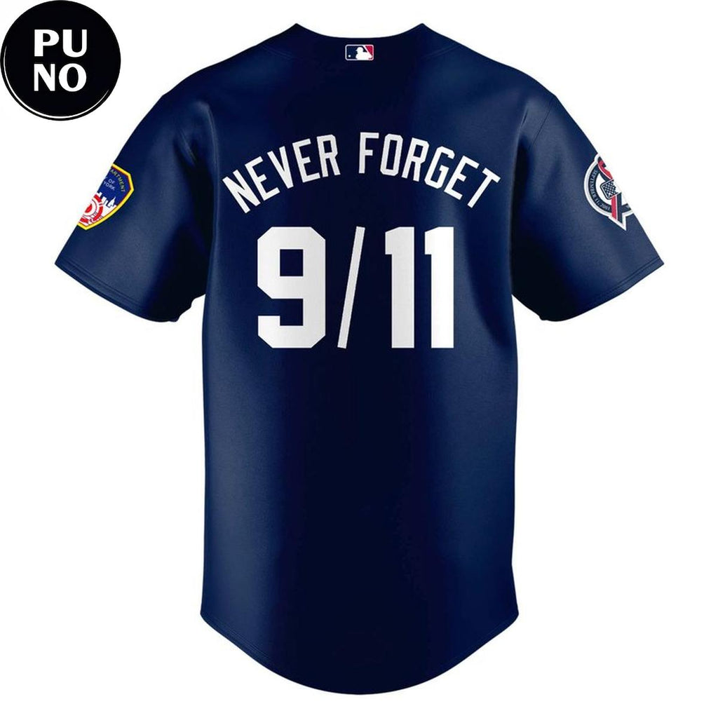 New York Yankees 2026 25th Anniversary 9/11 Never Forget Baseball Jersey