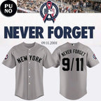 New York Yankees 2026 25th Anniversary 9/11 Never Forget Baseball Jersey