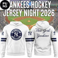 New York Yankees 2026 Hockey Jersey Night Hoodie