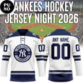 New York Yankees 2026 Hockey Night Personalized Hockey Jersey