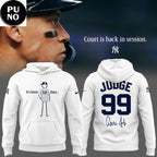 New York Yankees 2026 Welcome Back Aaron Judge #99 Hoodie T-Shirt