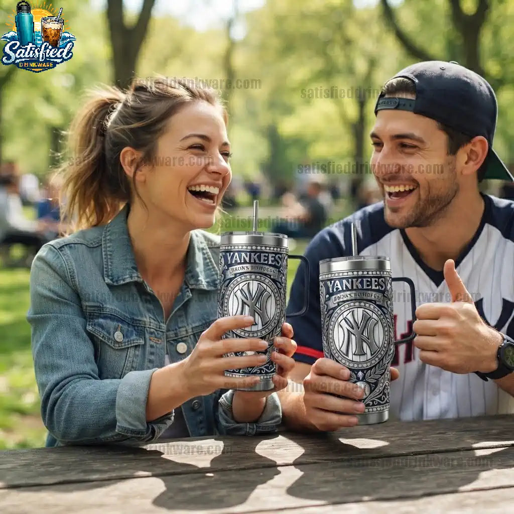 New York Yankees 40oz Baseball Fan Insulated Tumbler 2026