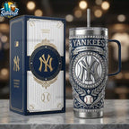 New York Yankees 40oz Baseball Fan Insulated Tumbler 2026