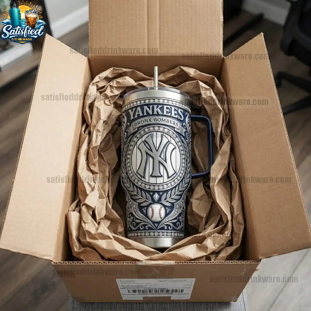 New York Yankees 40oz Baseball Fan Insulated Tumbler 2026