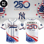 New York Yankees America 250 Anniversary 1776-2026 Baseball Jersey