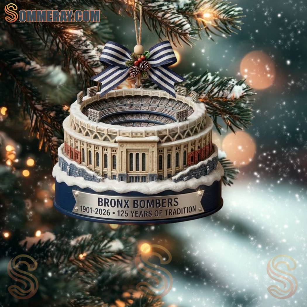 New York Yankees Bronx Bombers 125th Anniversary Ballpark Christmas Ornament