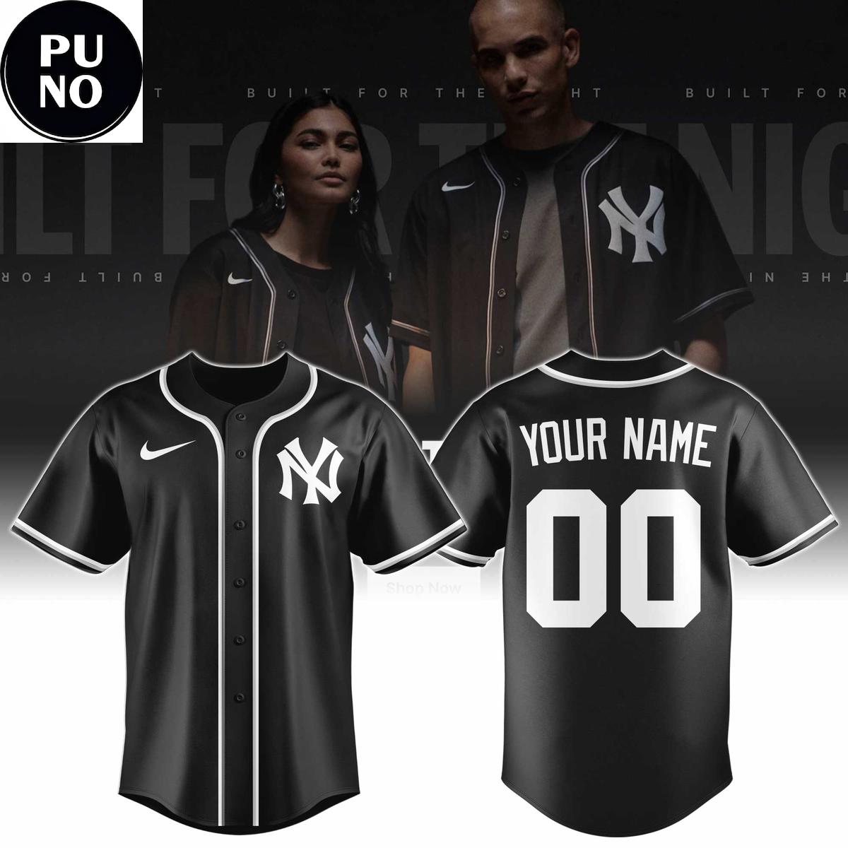 New York Yankees Fashion Black Out Replica 2026 Personalized Baseball Jersey