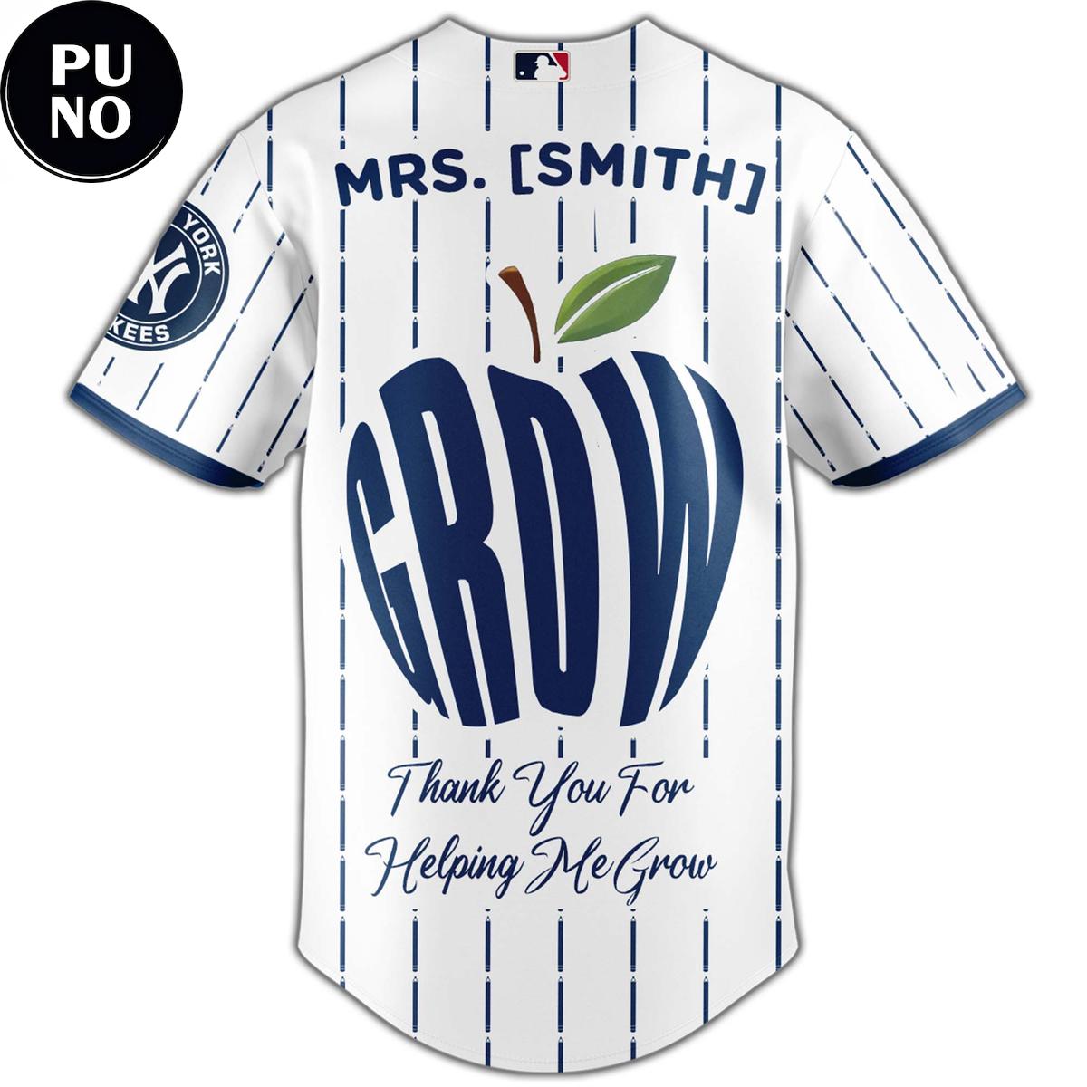 New York Yankees Happy Teacher Appreciation Week 2026 Personalized Baseball Jersey