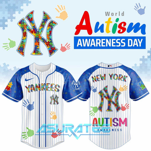 New York Yankees x Autism Awareness 2026 Special Baseball Jersey