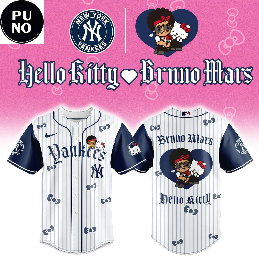 New York Yankees x Bruno Mars & Hello Kitty 2026 Baseball Jersey