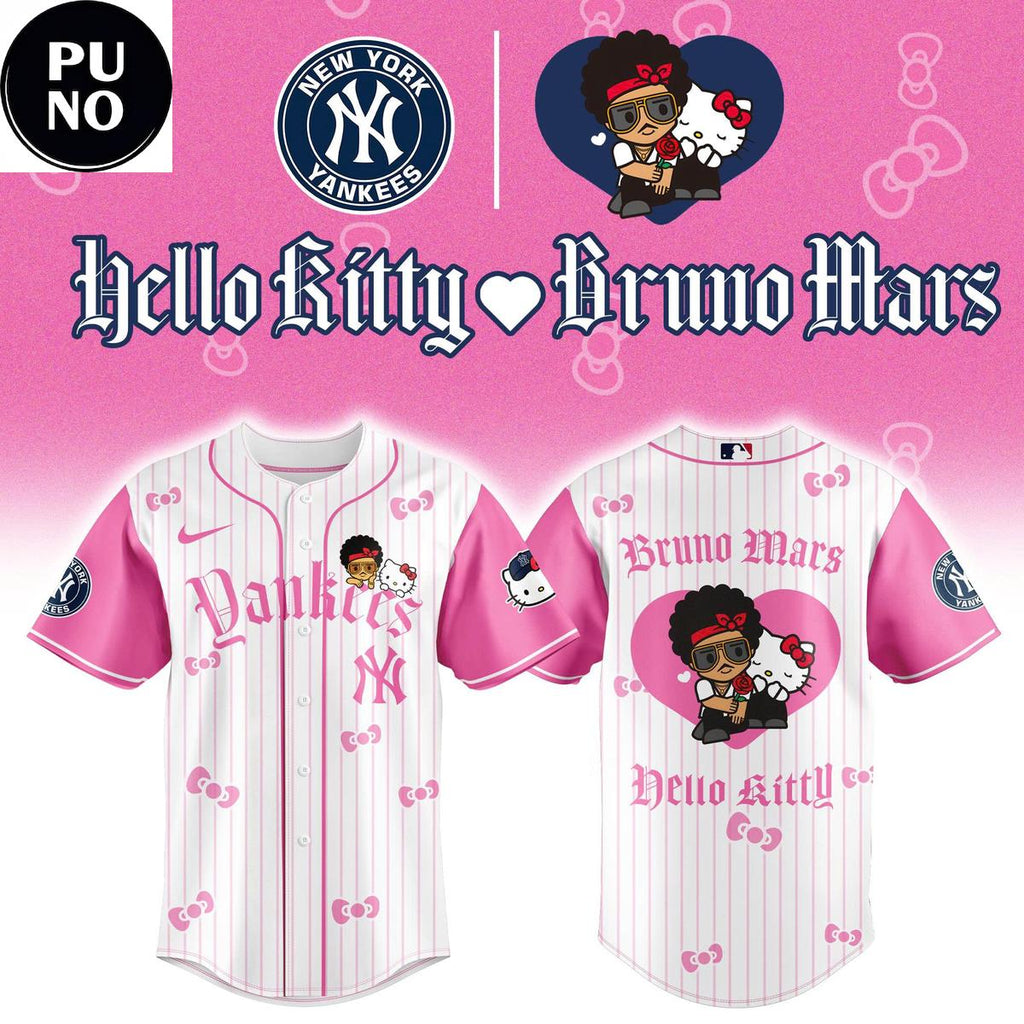 New York Yankees x Bruno Mars & Hello Kitty 2026 Baseball Jersey
