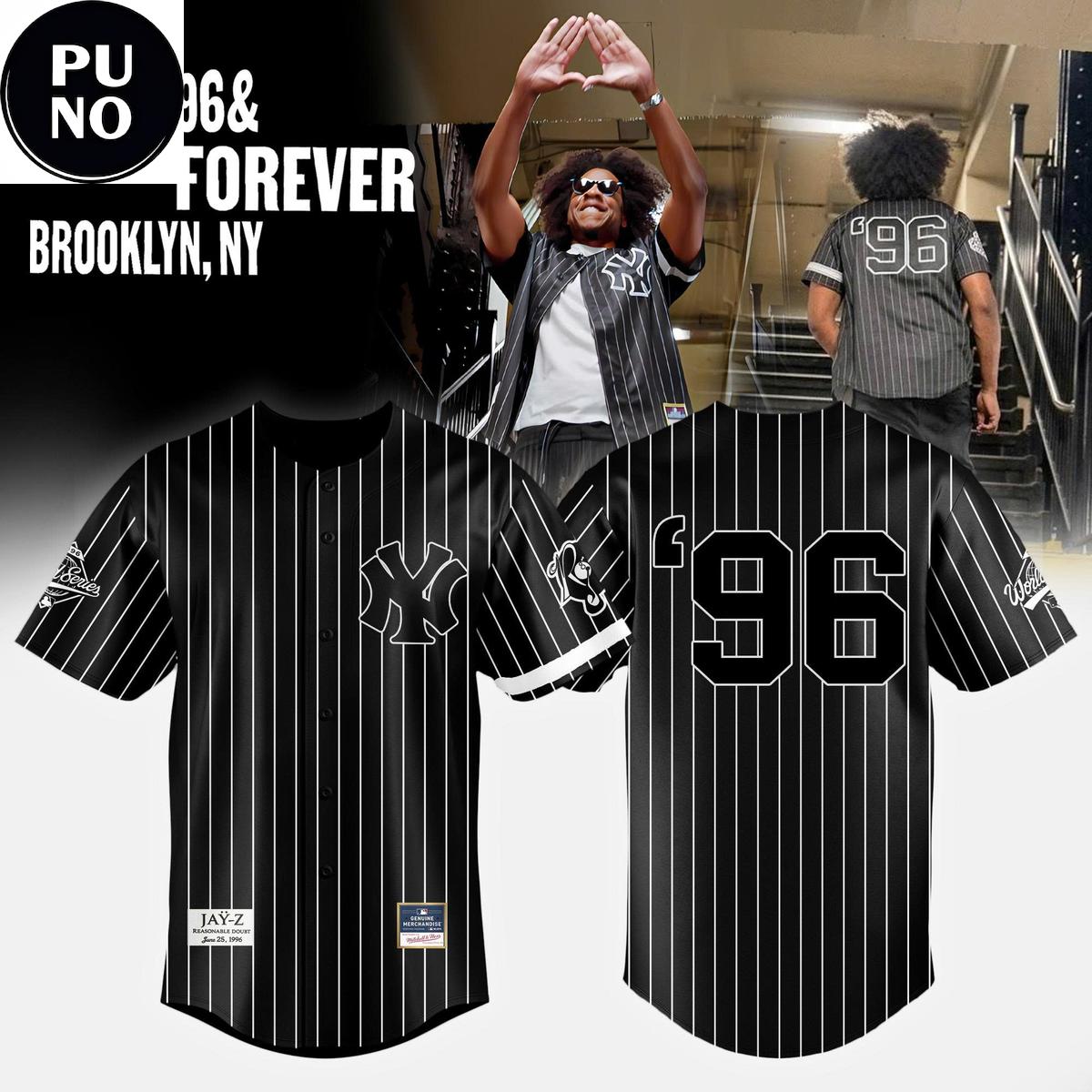 New York Yankees x Jay-Z ’96 & Forever Brooklyn 2026 Baseball Jersey