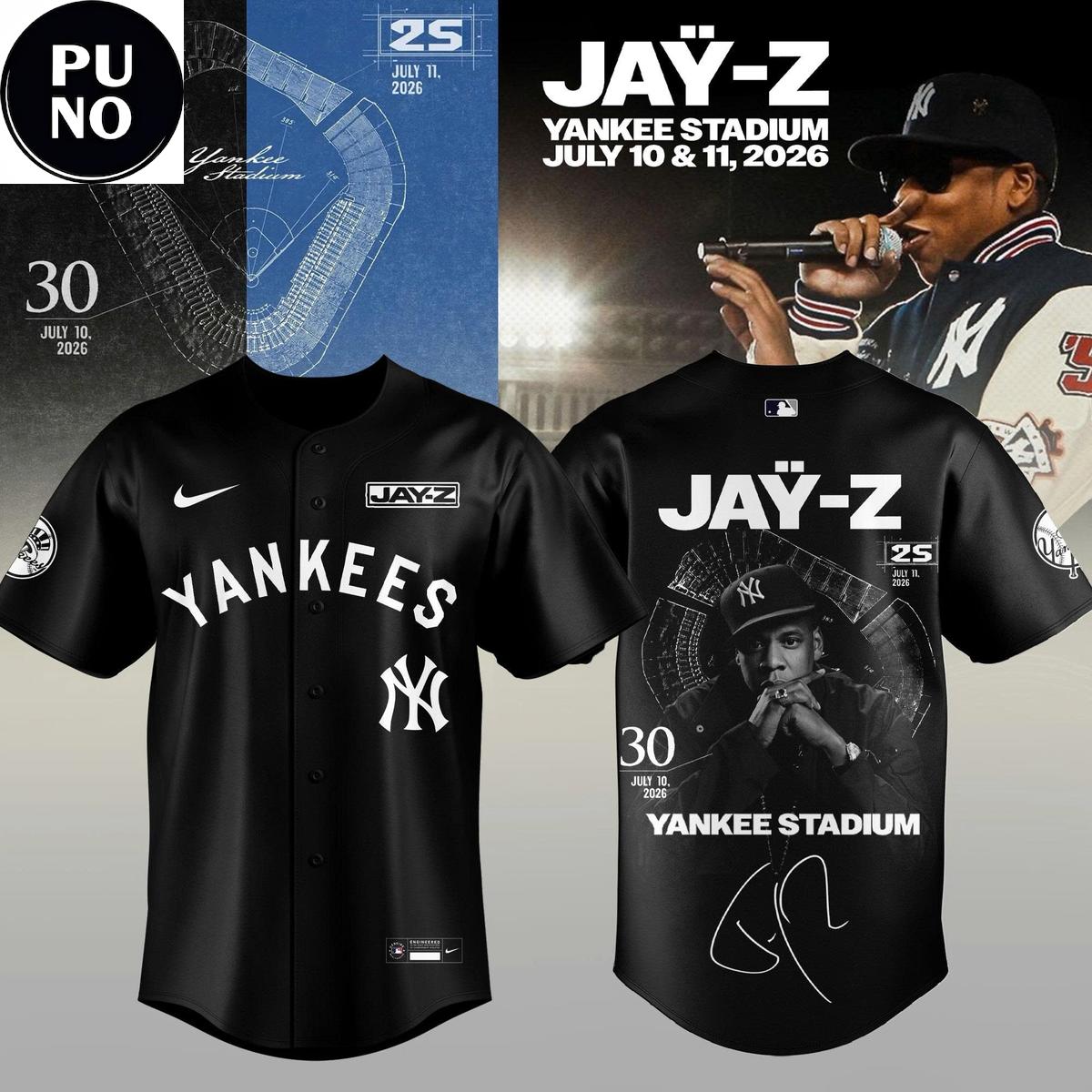 New York Yankees x Jay-Z Night 2026 Anniversary Show Baseball Jersey