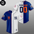 New York Yankees x New York Mets 2026 Subway Personalized Baseball Jersey