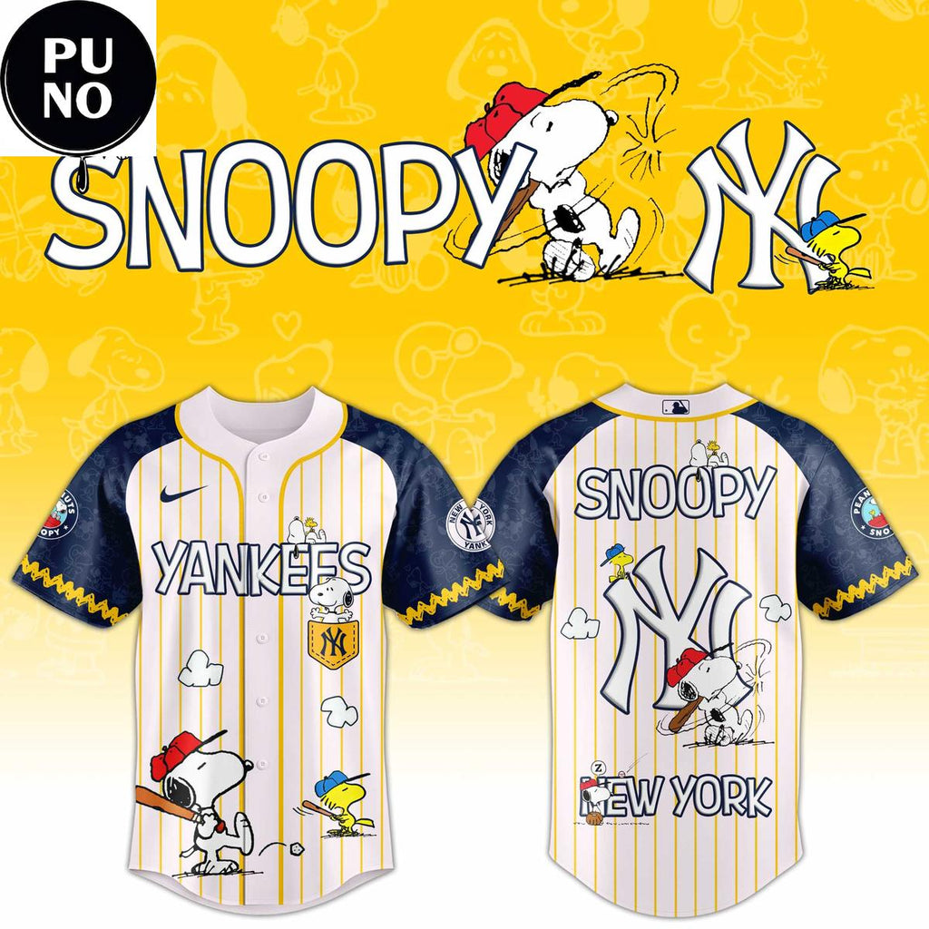 New York Yankees x Peanuts Night 2026 Snoopy Baseball Jersey