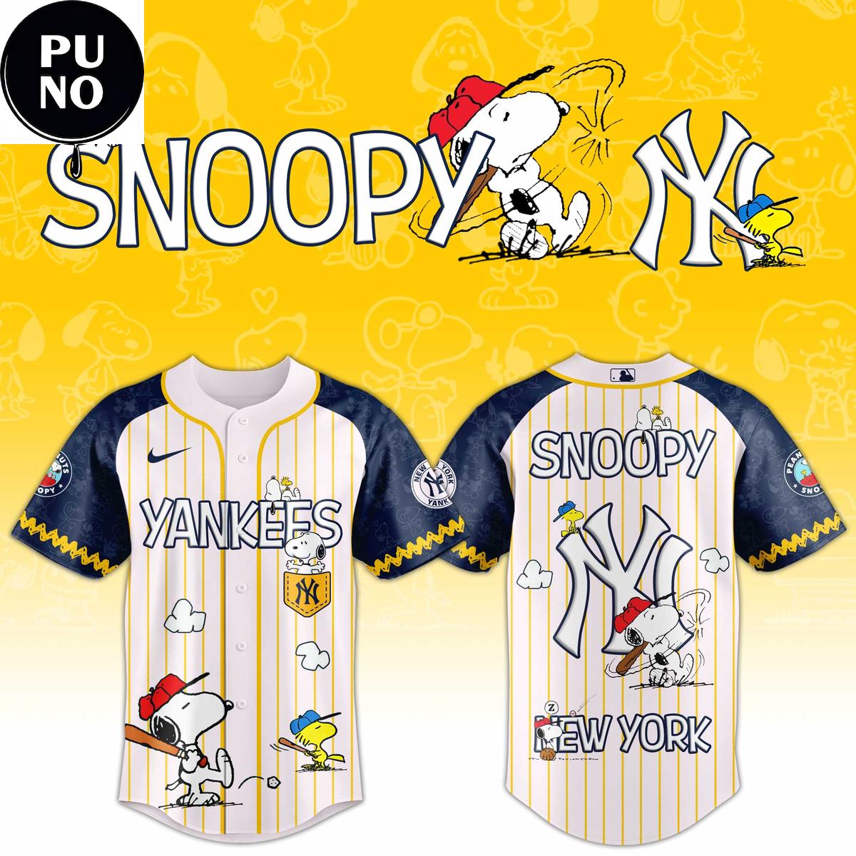 New York Yankees x Peanuts Night 2026 Snoopy Baseball Jersey