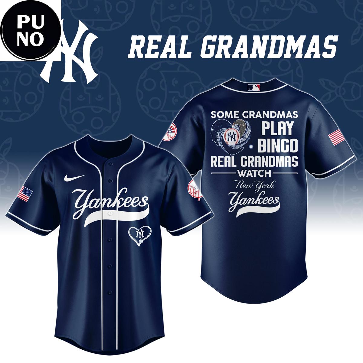New York Yankees x Real Grandmas 2026 Baseball Jersey