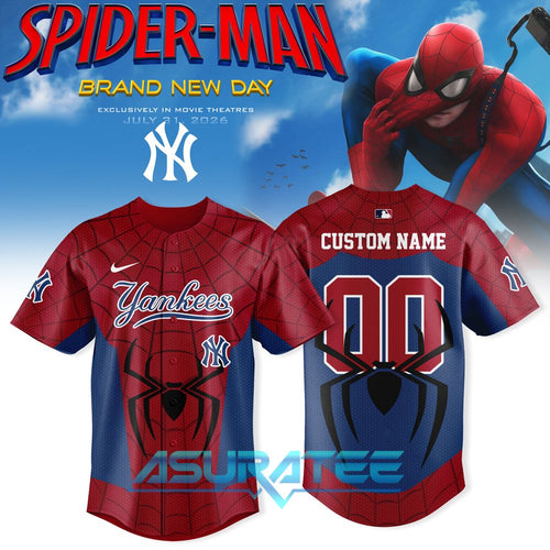 New York Yankees x Spider-Man Brand New Day 2026 Baseball Jersey