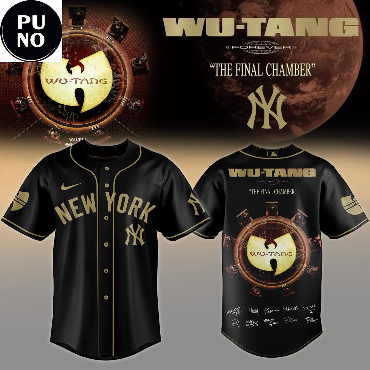 New York Yankees x Wu-Tang Forever The Final Chamber 2026 Baseball Jersey