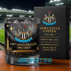 Newcastle United 145th Anniversary Commemorative Whiskey Glass