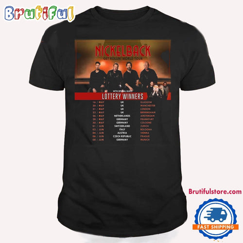 Nickelback Get Rollin Tour 2024 T Shirt