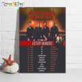 Nickelback Get Rollin Tour 2024 Wall Art Poster Canvas