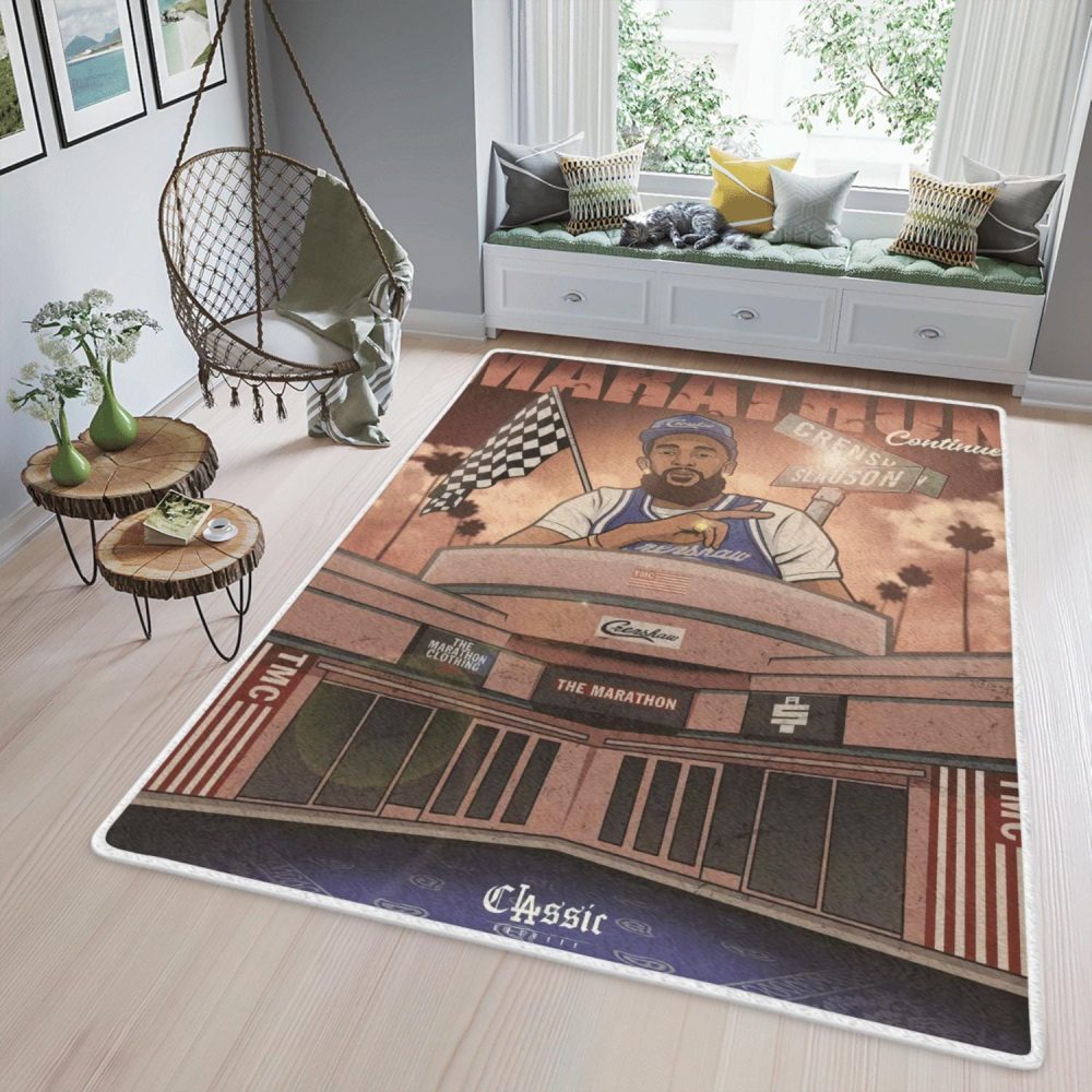 Nipsey Hussle The Marathon Hip-hop 90s Rug