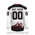 Nll Colorado Mammoth Personalized Black V-shaped Hockey Jersey Design