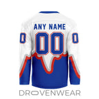 Nll Toronto Rock Personalized Away V-shaped Hockey Jersey Design
