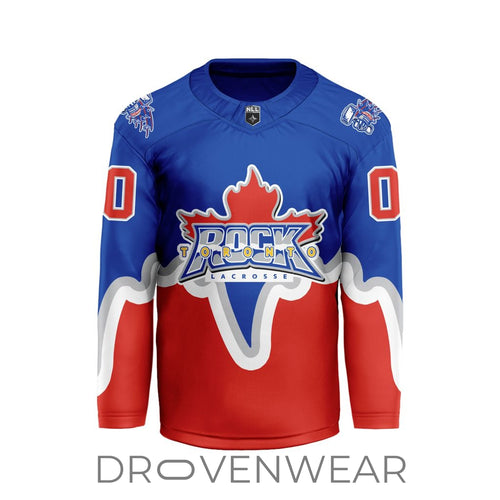 Nll Toronto Rock Personalized Home V-shaped Hockey Jersey Design