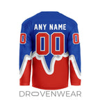 Nll Toronto Rock Personalized Home V-shaped Hockey Jersey Design
