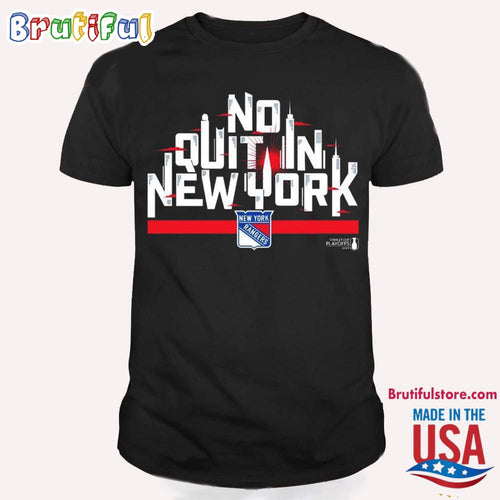 No Quit In Hockey New York Rangers Stanley Cup Playoffs 2024 T Shirt