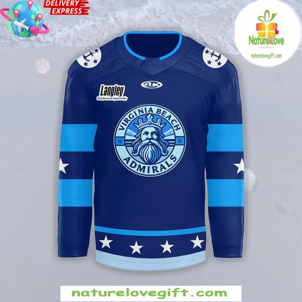 2026 Norfolk Admirals Hockey Jersey Virginia Beach