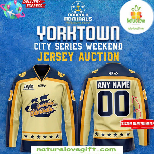 Norfolk Admirals 2026 Yorktown City Series Jersey