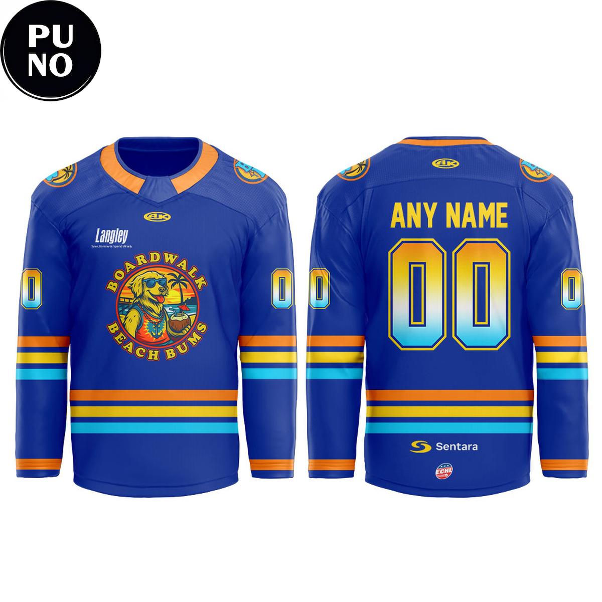 Norfolk Admirals x Boardwalk Beach Bums 2026 Personalized Hockey Jersey
