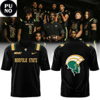 Norfolk State Spartans Dark Mode Season 2026 Personalized Football Jersey