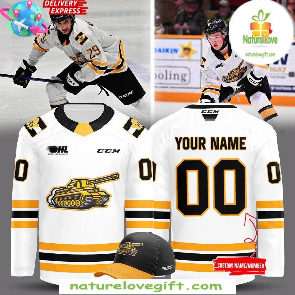 North Bay Battalion 2026 White Hockey Jersey