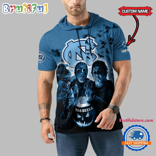 North Carolina Tar Heels Horror Characters Essential Halloween Sleeveless Hoodie